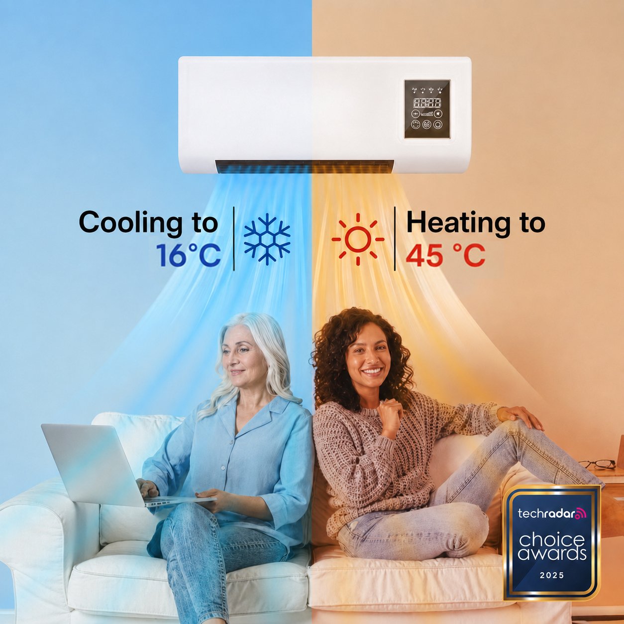 Coolizi portable climate device in a home setting